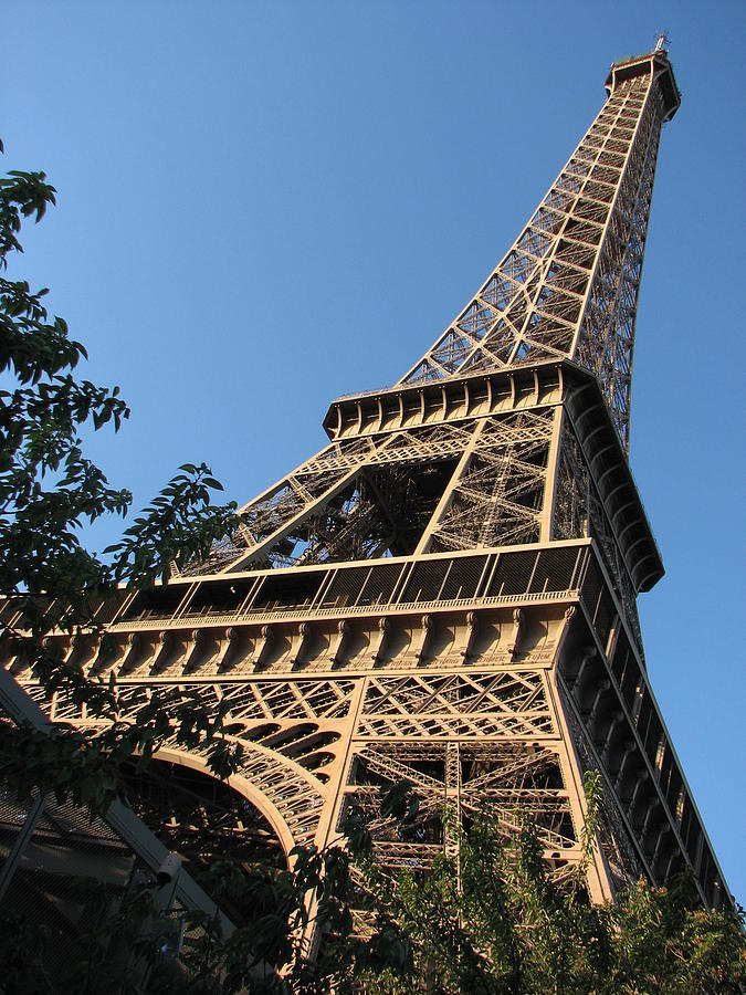 Eiffel Tower Diagonal Photograph by T Guy Spencer