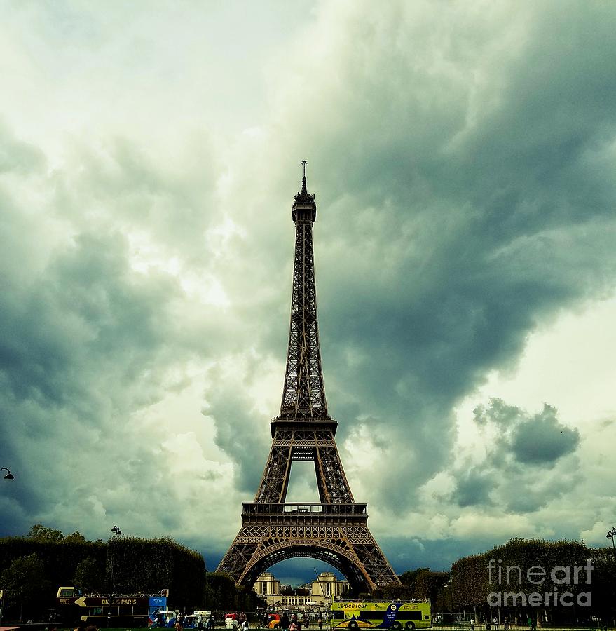 Eiffel Tower Drama Photograph by Amy Regenbogen
