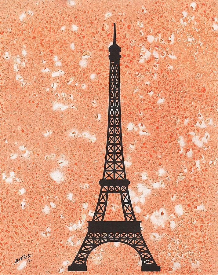 Eiffel Tower  Painting by Edwin Alverio