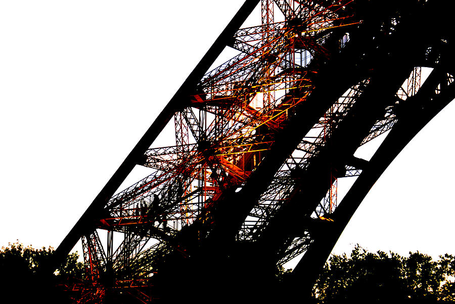Paris Photograph - Eiffel Tower Element by Leonard Rosenfield
