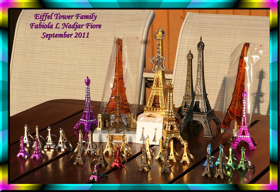 Eiffel Tower Family #2 Photograph by Fabiola L Nadjar Fiore