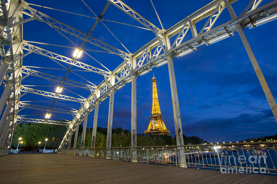 Eiffel Tower From Passerelle Debilly - Paris Photograph