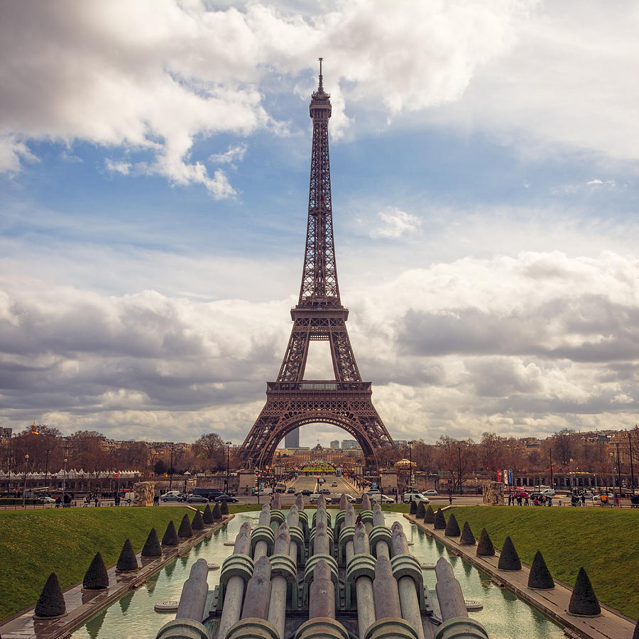 Eiffel Tower from Trocadero Photograph by Joan Carroll