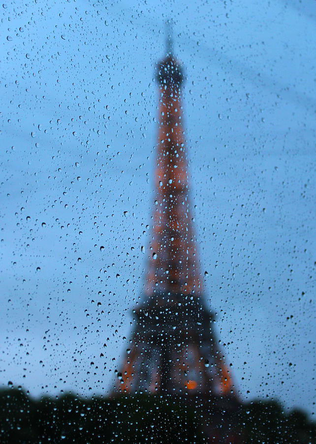 Eiffel Tower in the Rain Photograph by Phil Brown | Fine Art America