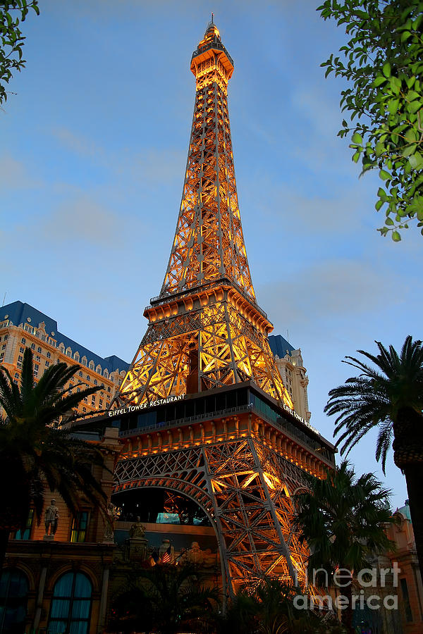Eiffel Tower in Vegas at Dusk Photograph by Teresa Zieba