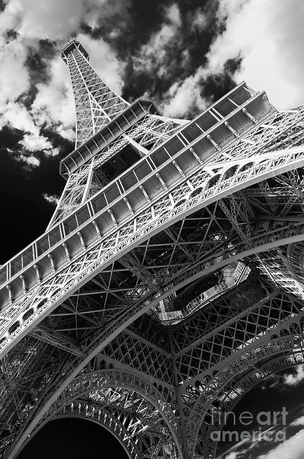 Eiffel Tower Infrared Abstract Photograph by Paul Warburton