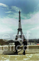 Paris Photograph - Eiffel Tower - La tour Eiffe, Paris, France 1978 by Monterey County Historical Society