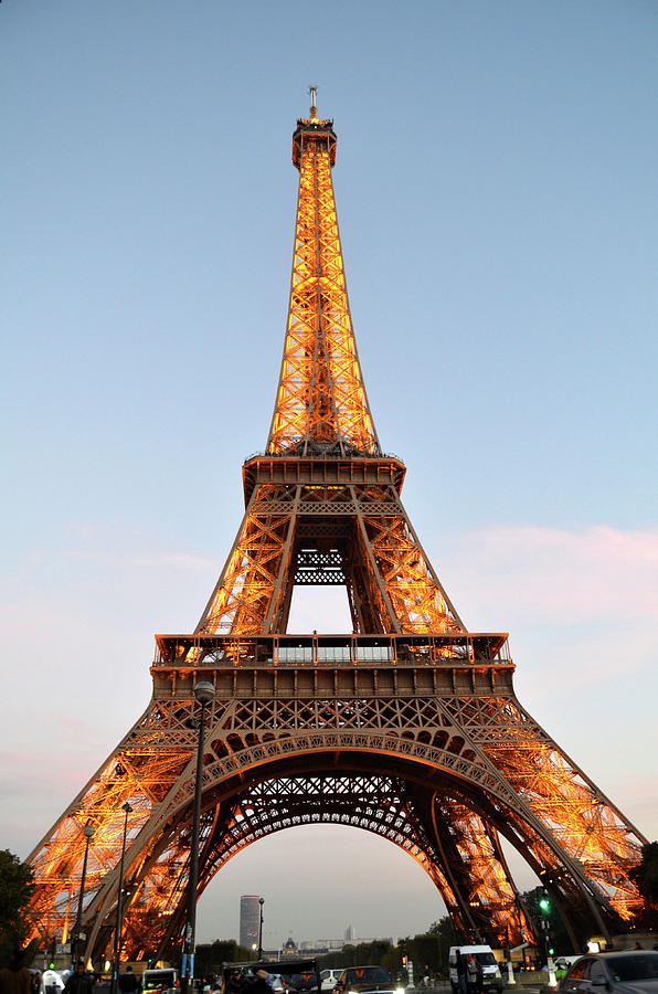 Eiffel Tower Photograph - Eiffel Tower Lighted  by Dawn Crichton