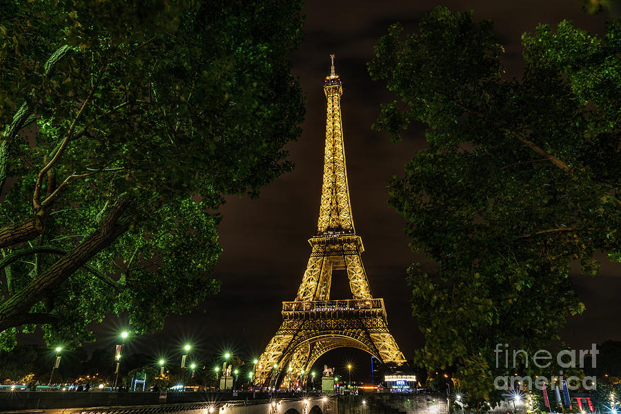 EIffel Tower Lights Photograph by Alissa Beth Photography