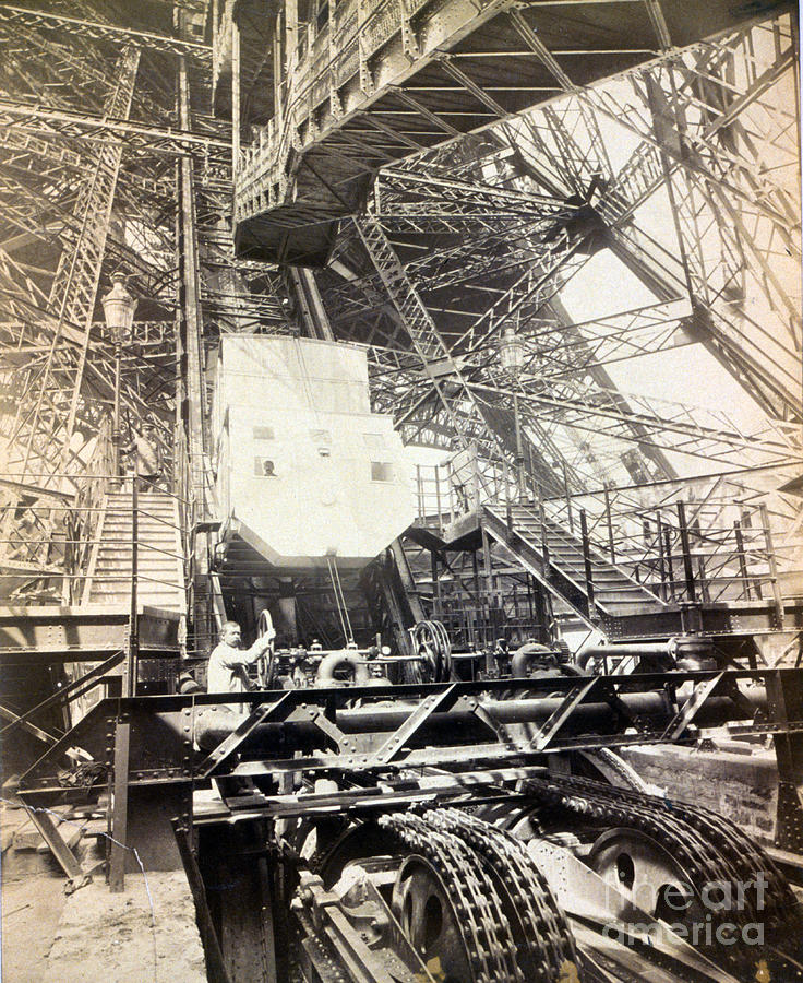 Eiffel Tower Machinery, 1890s Photograph by Science Source
