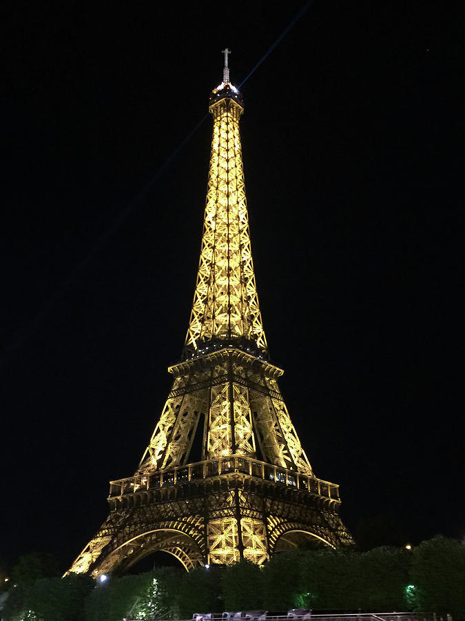 Eiffel Tower Photograph - Eiffel Tower Night Glow by Nancy Shen
