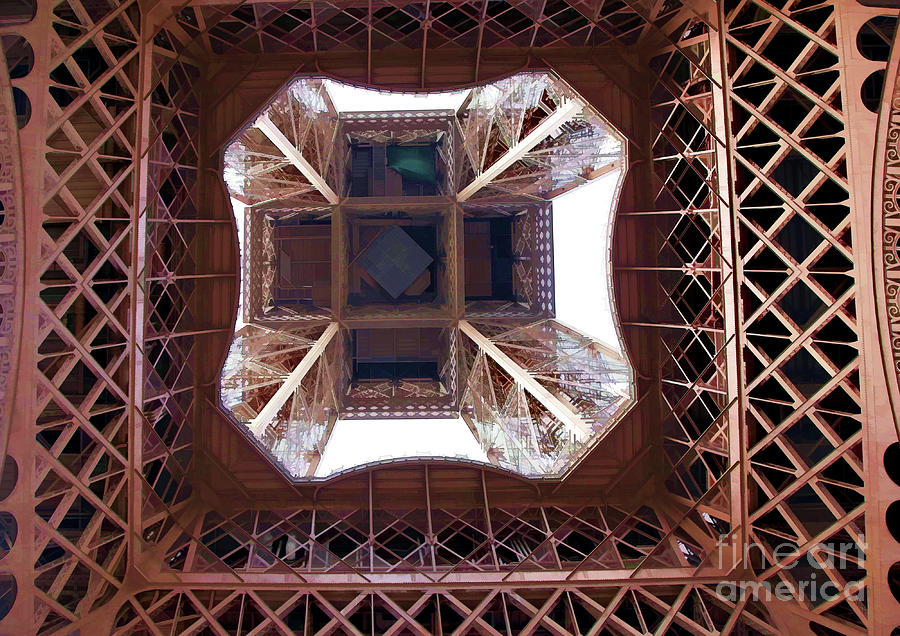 Eiffel Tower Paint Filters  Photograph by Chuck Kuhn