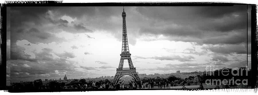 Architecture Photograph - Eiffel Tower -Panoramic. by Cyril Jayant