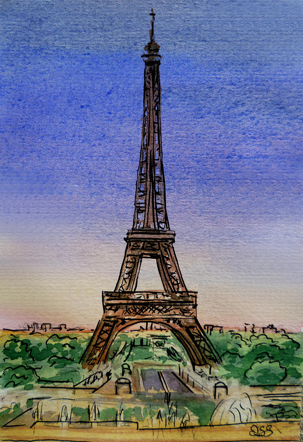 Paris Painting - Eiffel Tower Paris France by Irina Sztukowski