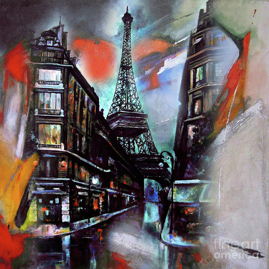 Eiffel Tower Paris Painting by Gull G