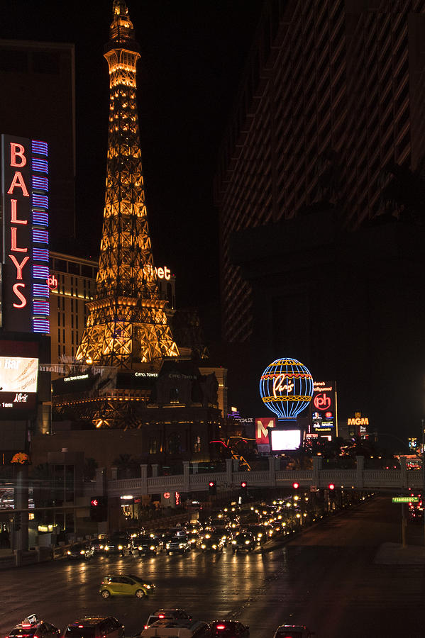 Las Vegas Photograph - Eiffel Tower - Paris Hotel - Las Vegas Nevada by Jon Berghoff