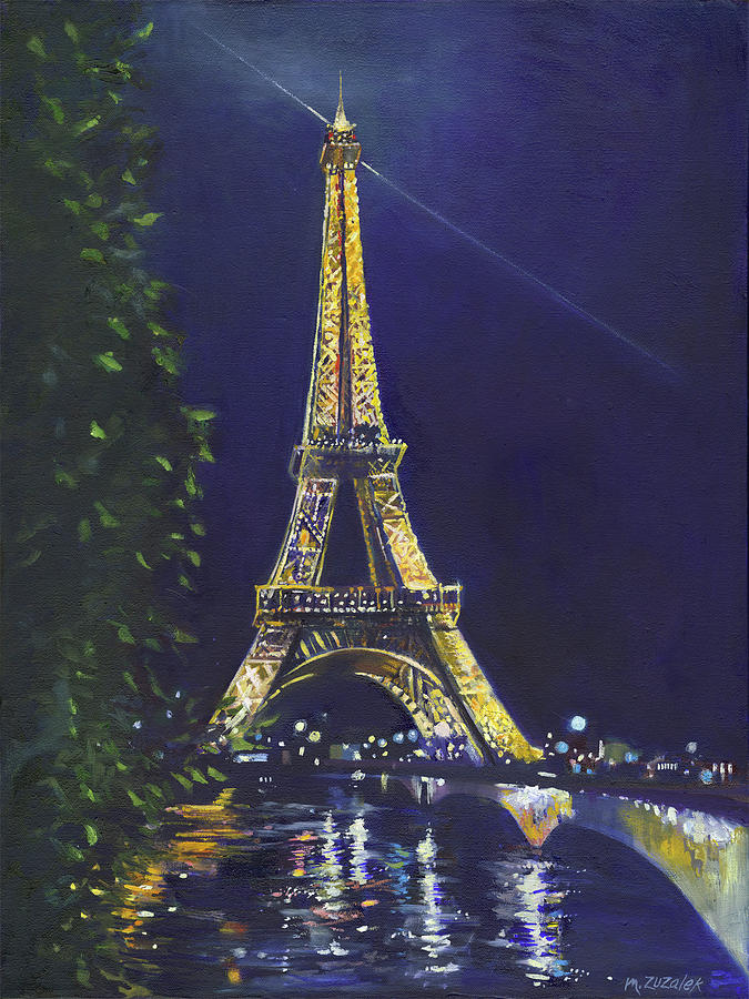 Eiffel Tower, Paris Painting by Michele Zuzalek