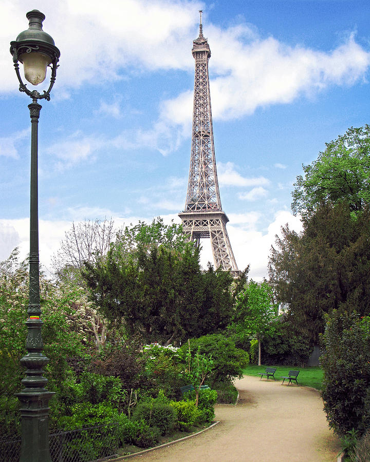 Eiffel Tower Park Photograph by David Thompson