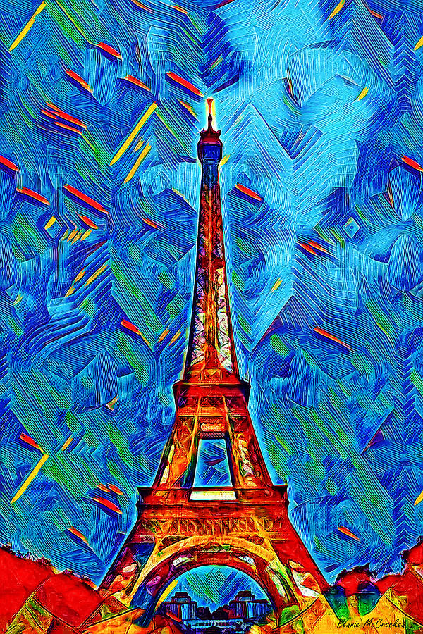 Eiffel Tower Digital Art by Pennie McCracken