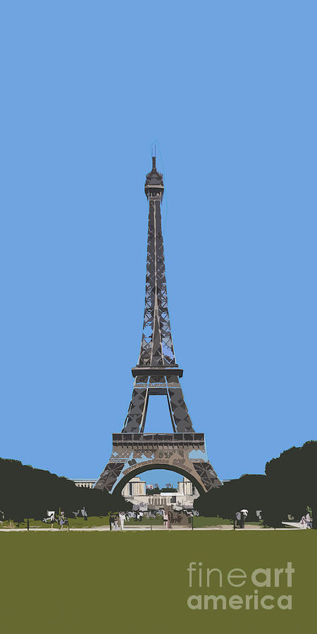 Eiffel Tower Digital Art by Roger Lighterness