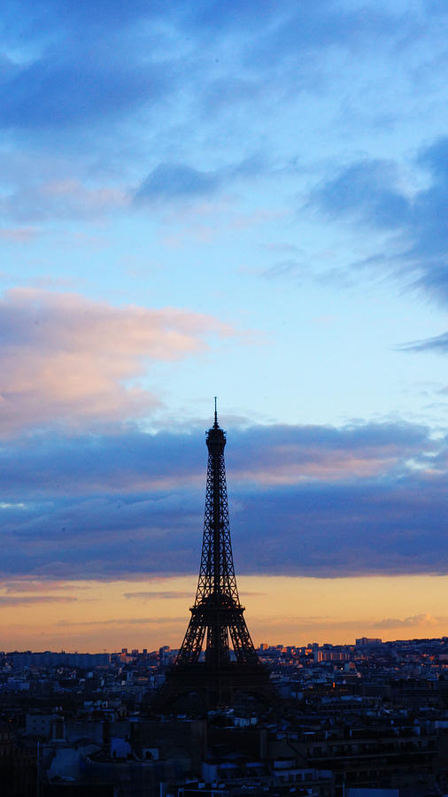Eiffel Tower Soft Sunset Paris France Photograph by Lawrence S Richardson Jr