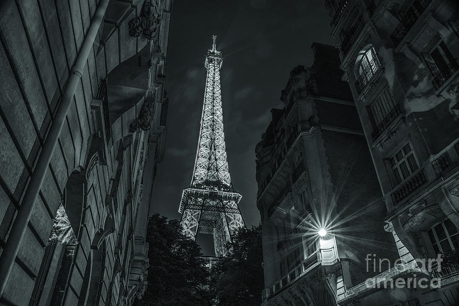 Eiffel Tower Standing Tall at Night Photograph by Alissa Beth Photography