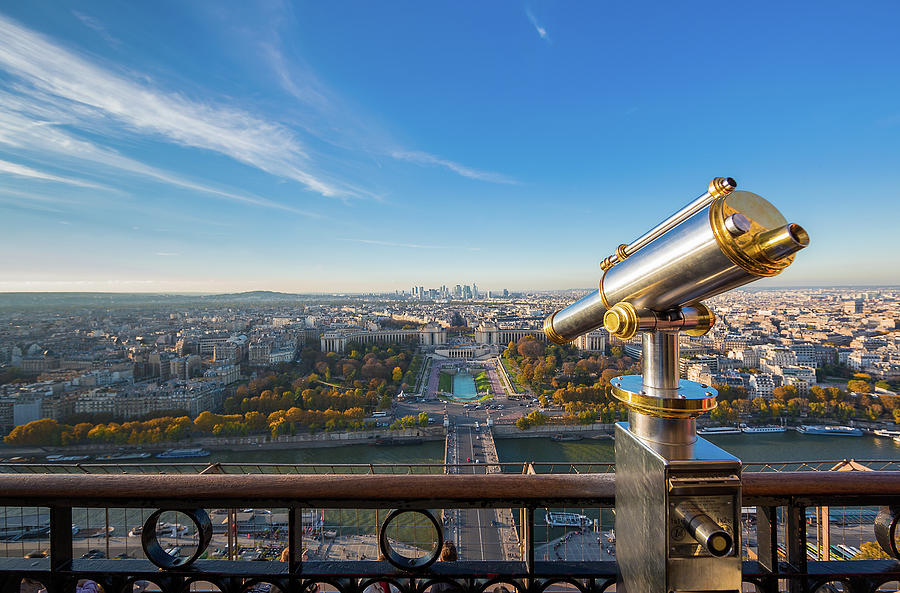 Eiffel tower Telescope Photograph by Maggie Mccall