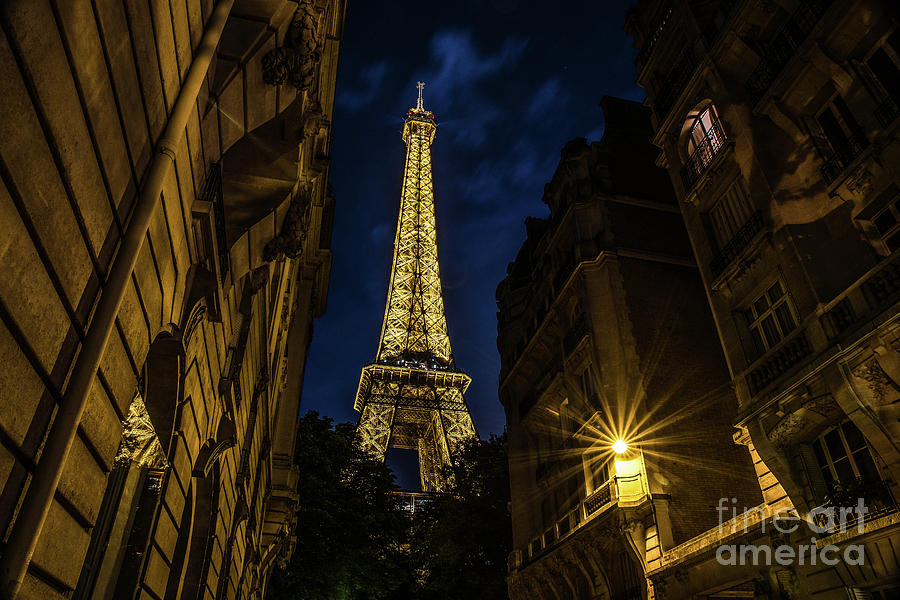 Eiffel Tower Twinkle at Night Photograph by Alissa Beth Photography