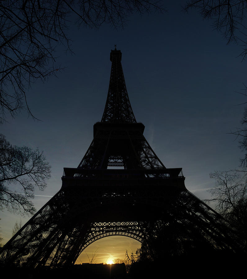 Eiffeltower at sundown Photograph by Erik Tanghe