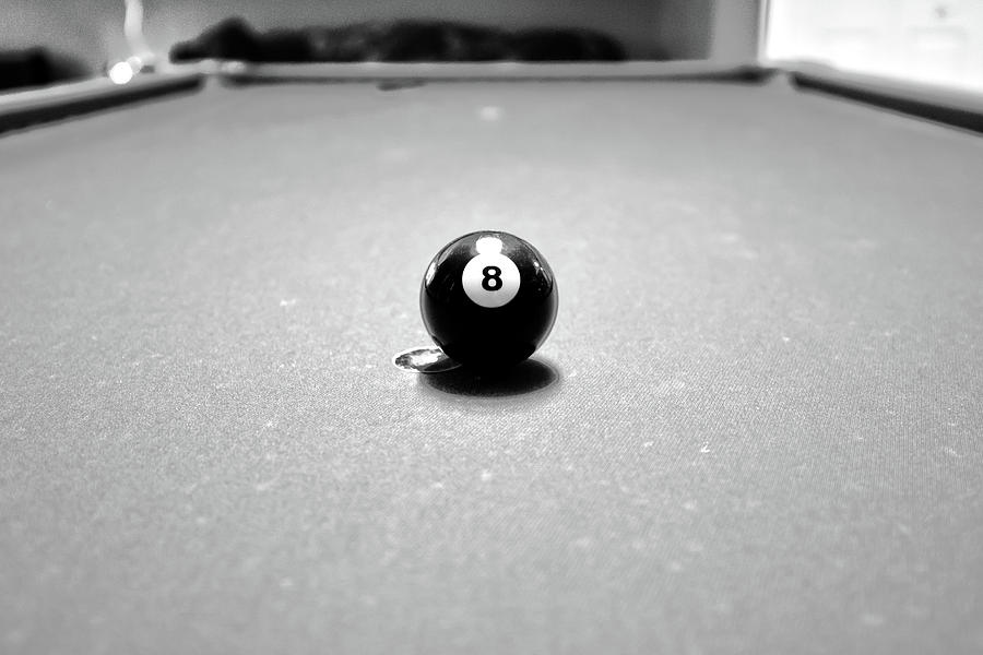 Eight Ball 3 Photograph by David Stasiak