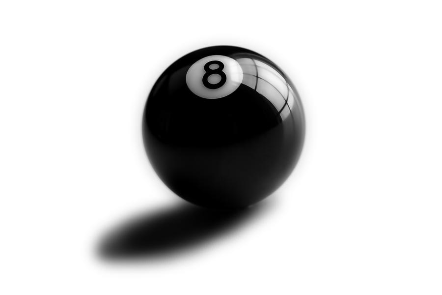 Black And White Photograph - Eight Ball by Mark Wagoner