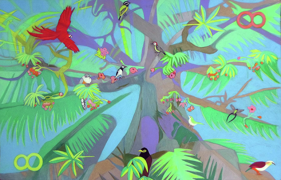 Eight Painting - Eight Branches Over Ocho Rios by Denise Weaver Ross Eight Painting - Eight Branches Over Ocho Rios by Denise Weaver Ross