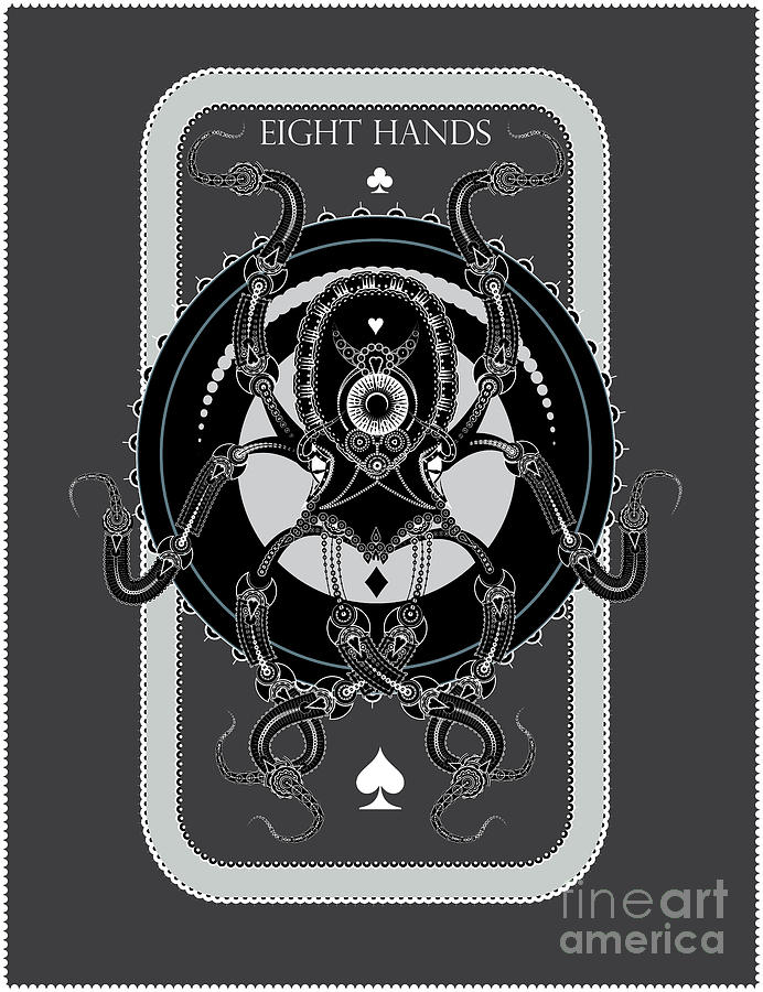 Eight Hands Digital Art by Mike Massengale