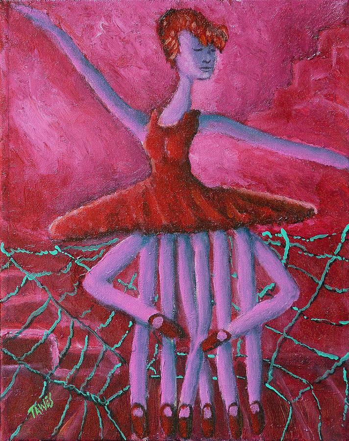Eight Legged Ballerina Painting by Dennis Tawes