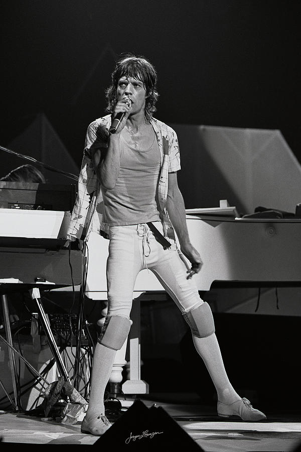 Eighties Mick Jagger Photograph by Jurgen Lorenzen