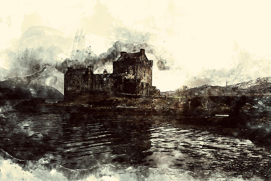 Eilean Donan Castle - 02 Painting by AM FineArtPrints