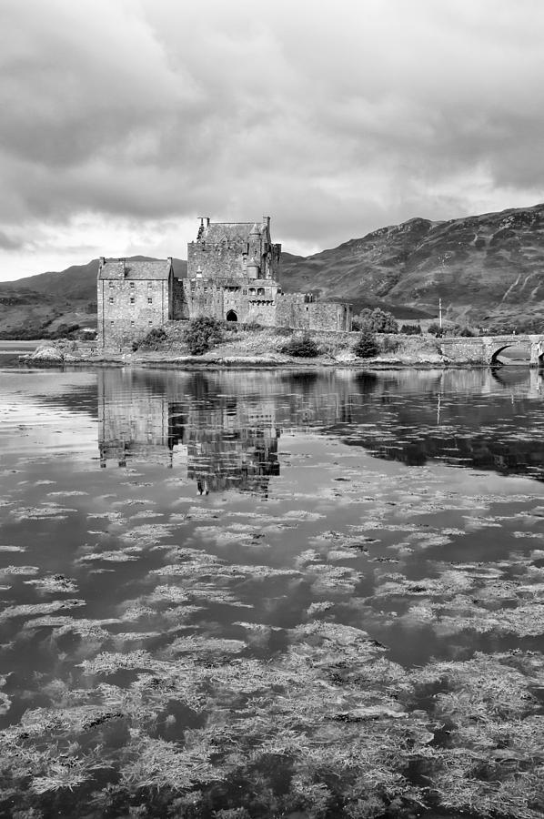 Eilean Donan Castle 2nd September 2015 monochrome Photograph by John Paul Cullen