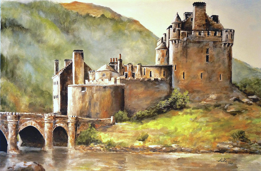 Eilean Donan Castle Painting by Alan Lakin