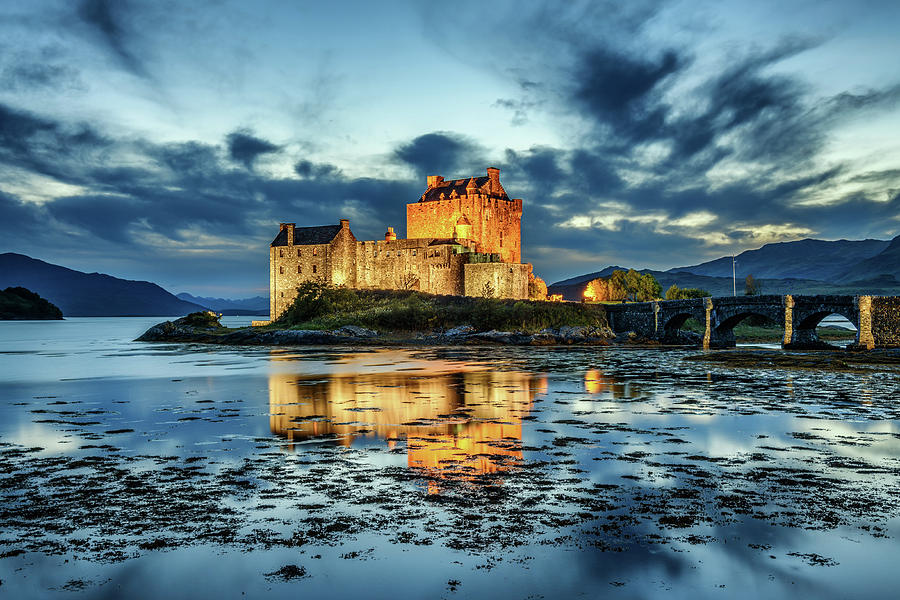 Eilean Donan Castle in Scotland during blue hour Photograph by Miroslav Liska Eilean Donan Castle in Scotland during blue hour Photograph by Miroslav Liska
