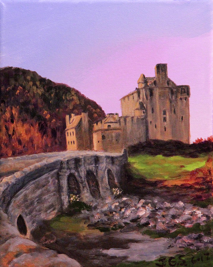 Eilean Donan Castle Painting by Janet Greer Sammons
