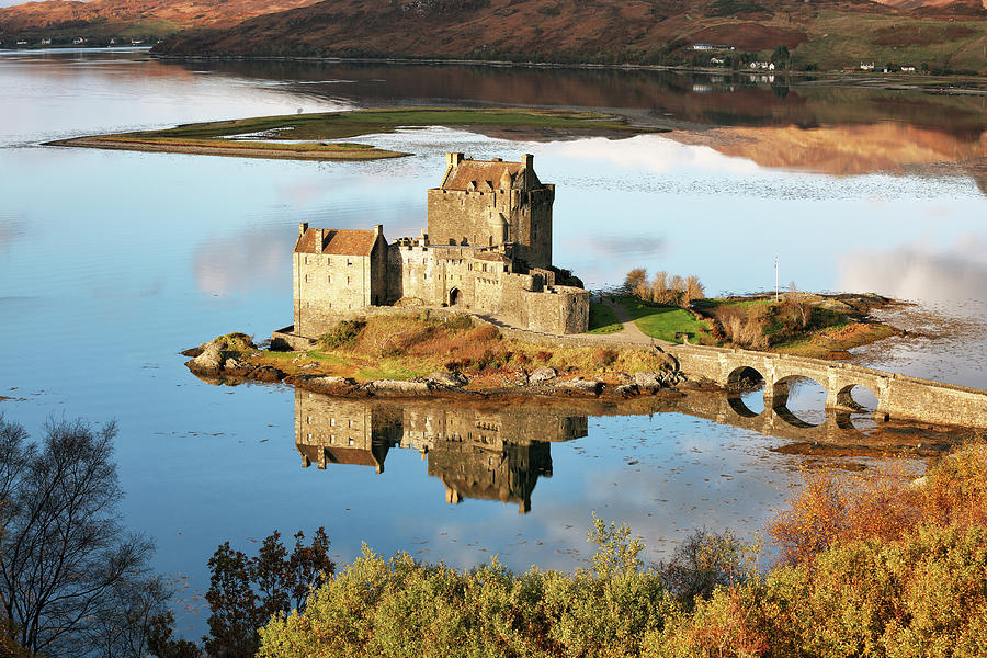 Eilean Donan - Loch Duich Reflection - Skye And Lochalsh Photograph