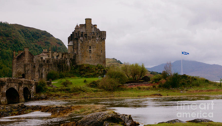 Castle Painting - Eilean Donan by Louise Fahy