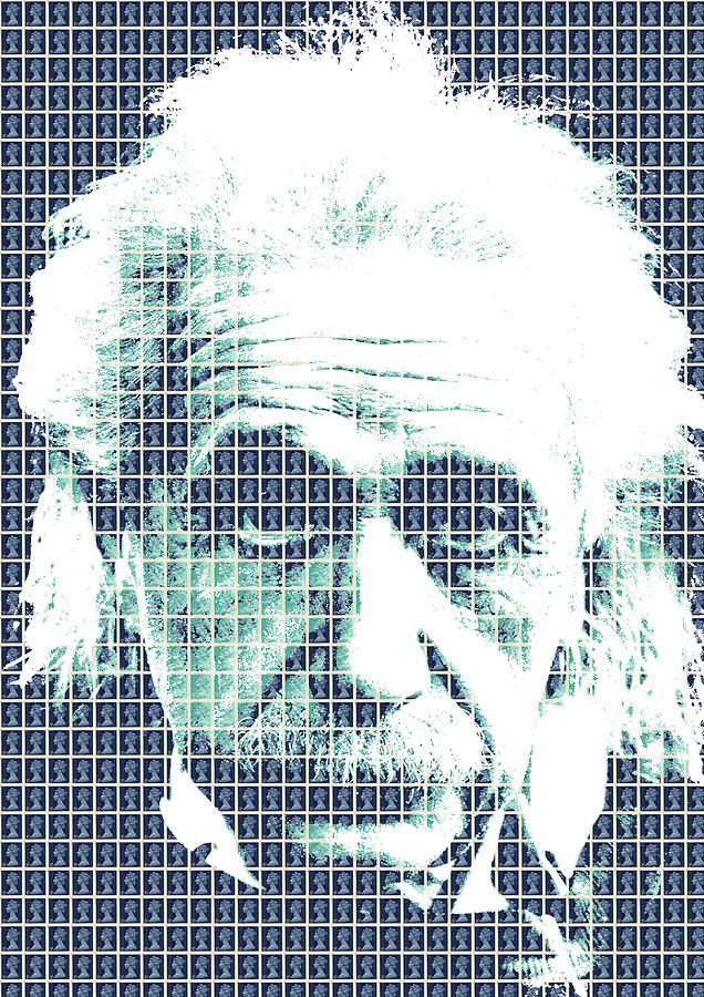 Einstein - Blue Digital Art by Gary Hogben - Fine Art America