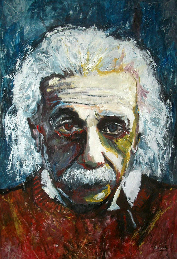 Albert Einstein Painting - Einstein by Marcelo Neira
