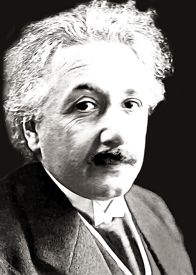 Einstein Photograph by Munir Alawi
