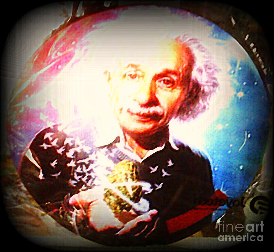 Einstein on Pot Photograph by Kelly Awad