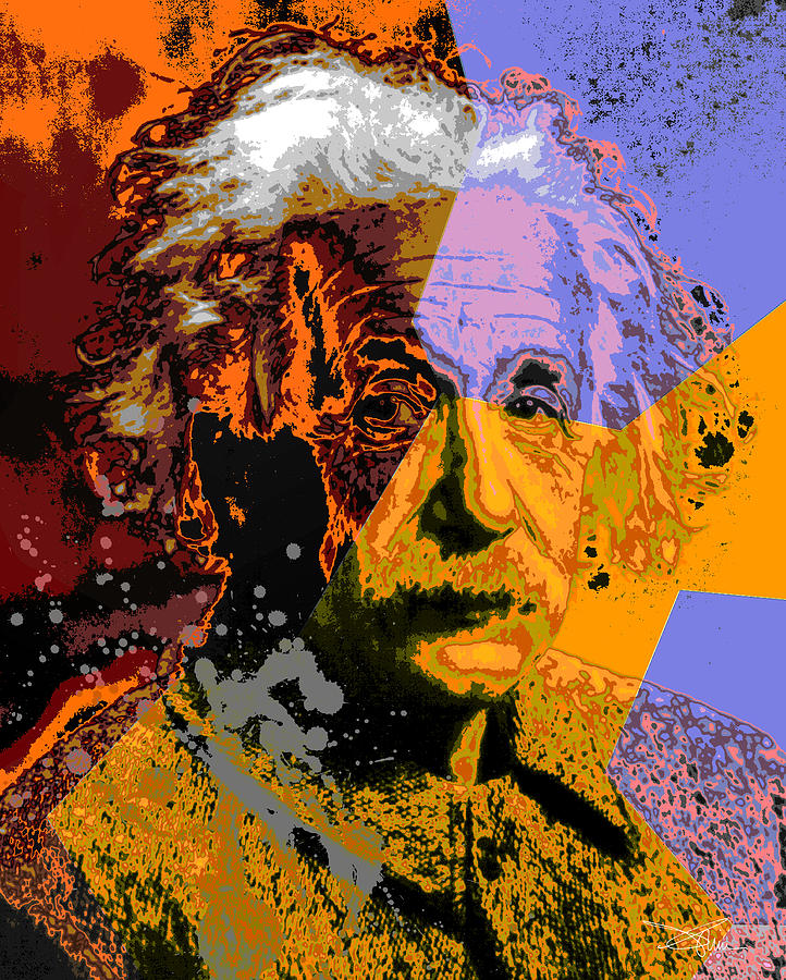 Acrylic Painting - Einstein by Piro