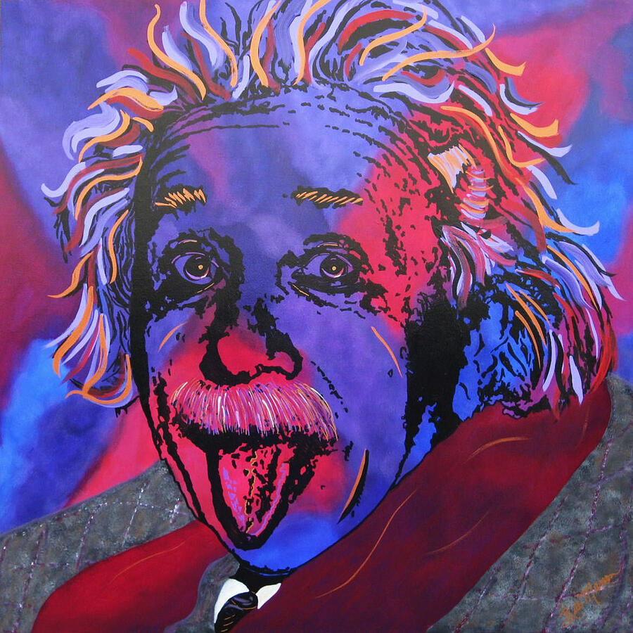 Einstein-Professor Painting by Bill Manson