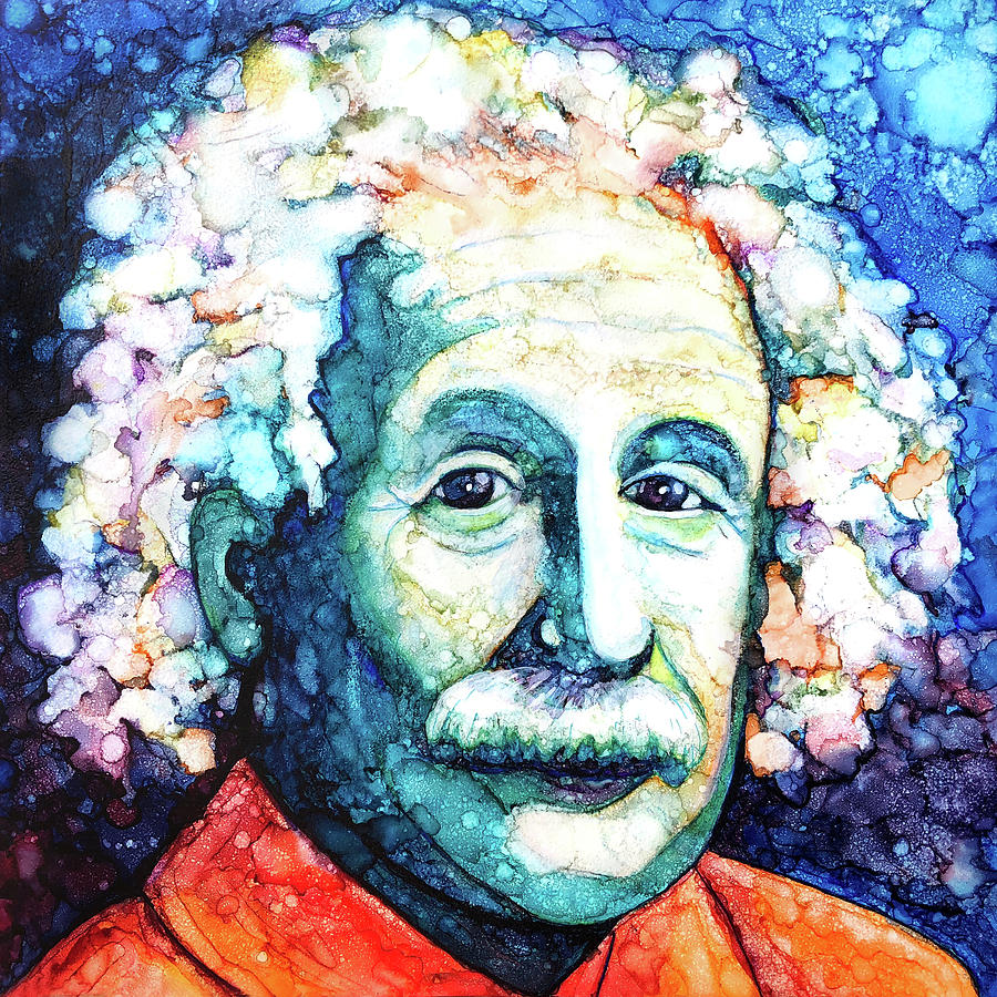 Albert Einstein Painting - Einsteins Creative Genius by Jennifer Allison