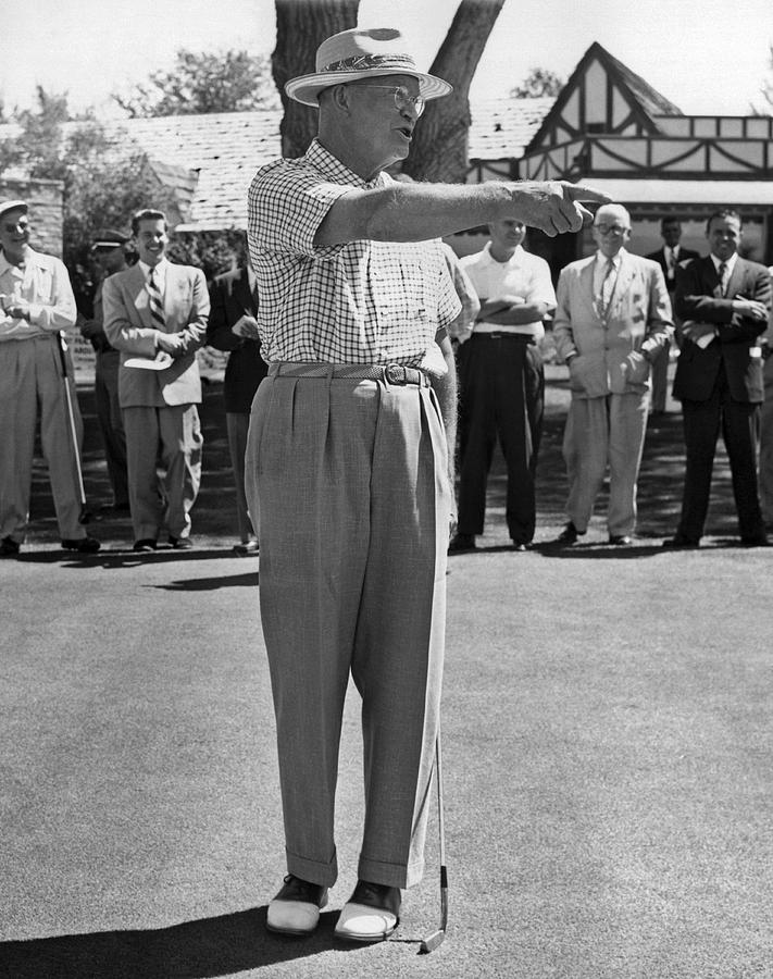 Eisenhower Golf Complaint Photograph by Underwood Archives